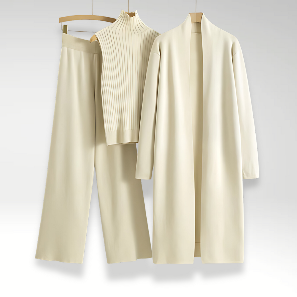 Greeks™ | Luxe driedelige gebreide set