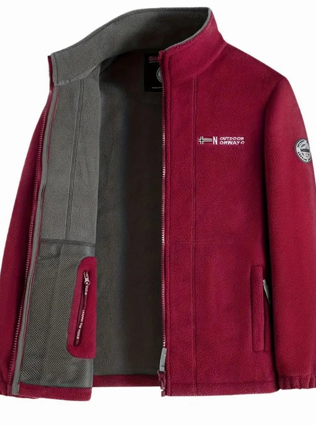 Jack | Men's Classic Full-Zip Outdoor Fleece Jacket Stand Collar