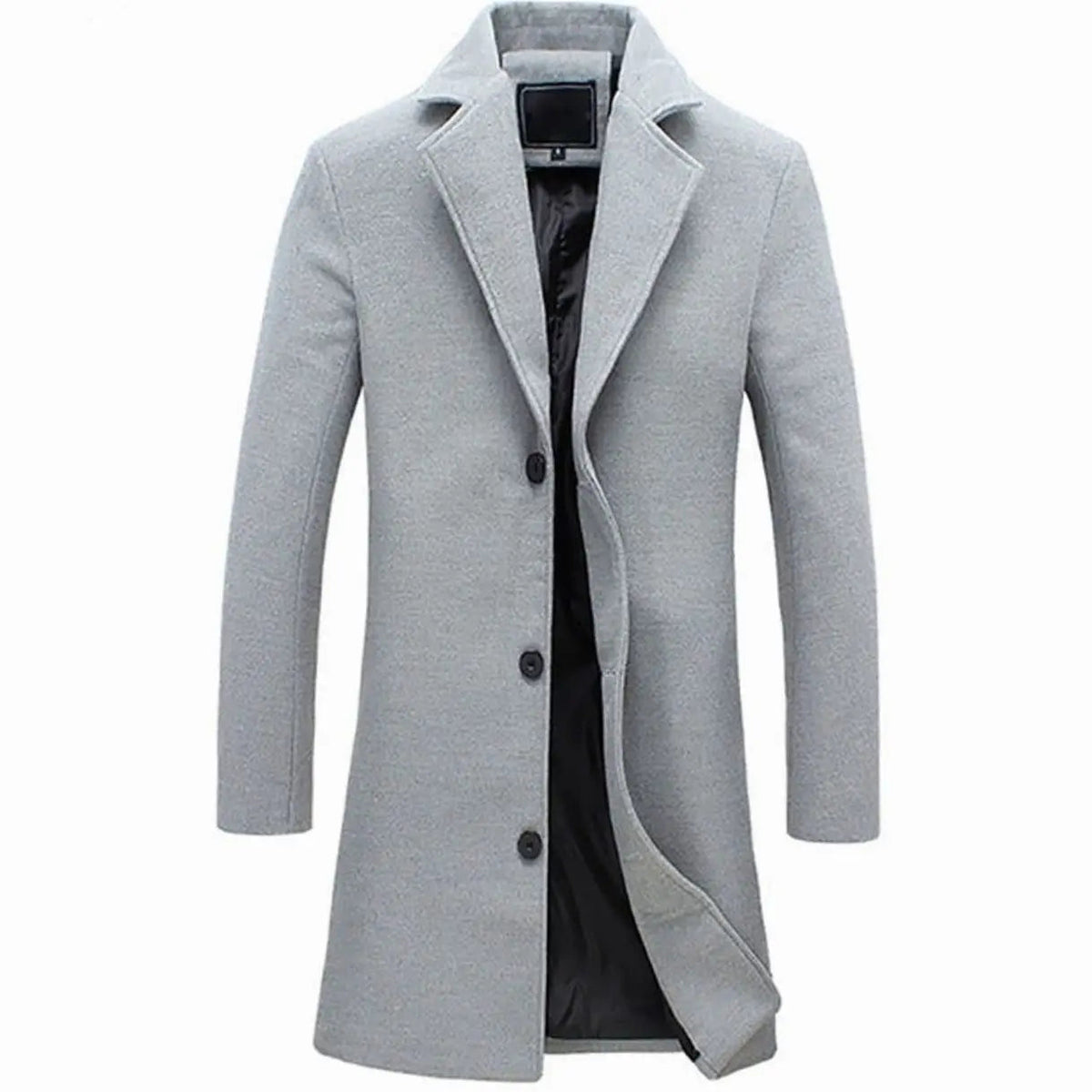 Noah | Men's Cold Weather Tailored Wool-Blend Long Trench Coat