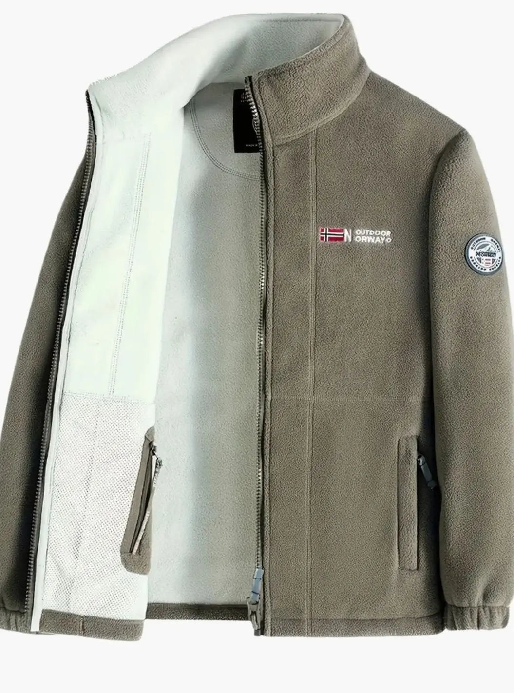 Jack | Men's Classic Full-Zip Outdoor Fleece Jacket Stand Collar