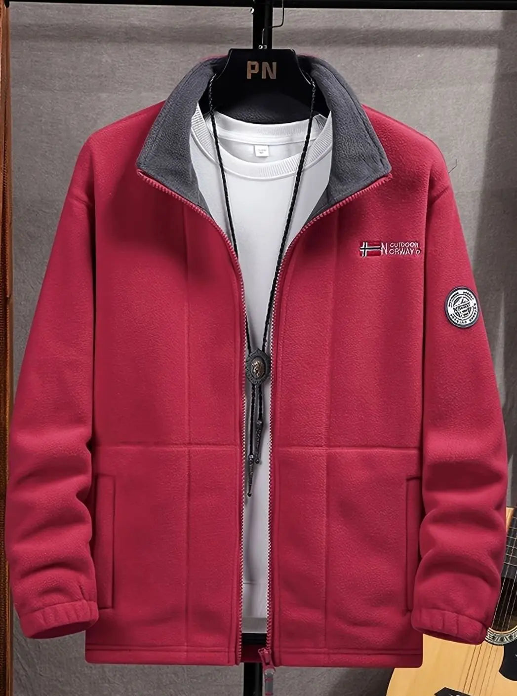 Jack | Men's Classic Full-Zip Outdoor Fleece Jacket Stand Collar