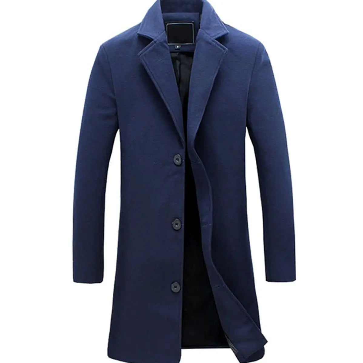 Noah | Men's Cold Weather Tailored Wool-Blend Long Trench Coat