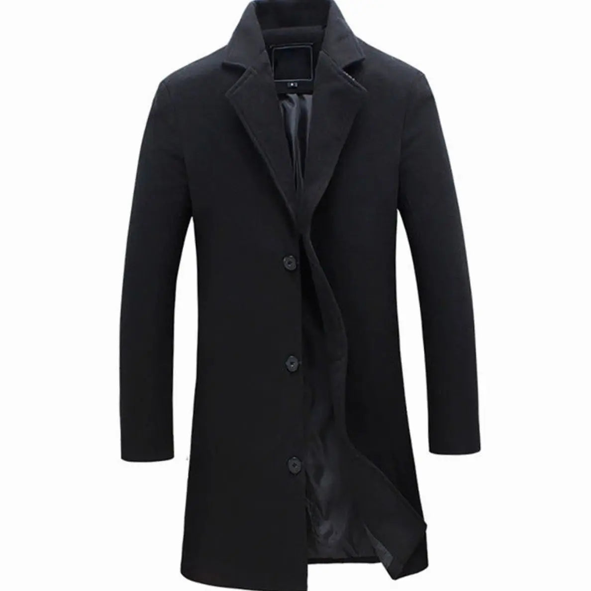 Noah | Men's Cold Weather Tailored Wool-Blend Long Trench Coat
