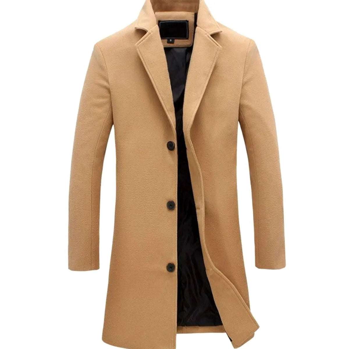 Noah | Men's Cold Weather Tailored Wool-Blend Long Trench Coat