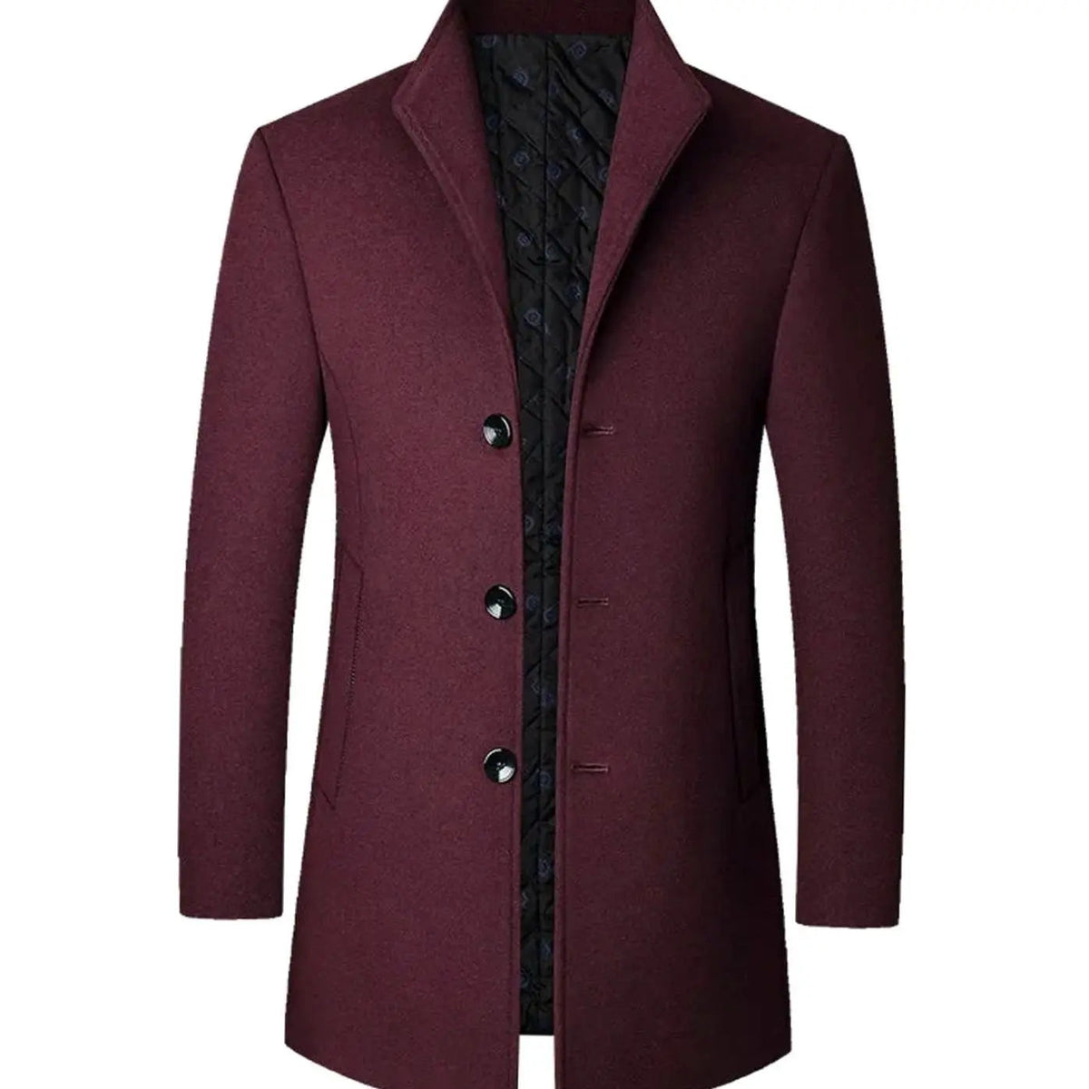 Theo | Men's Cold Weather Tailored Wool-Blend Overcoat